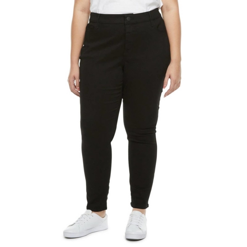 a.n.a - Mid Rise Skinny Jegging Jeans 18 Black - Picture 1 of 11